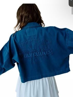 U of M Wolverines Jean Jacket